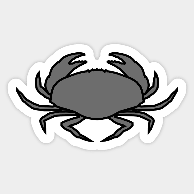 Jonah Crab Silhouette Sticker by xRatTrapTeesx